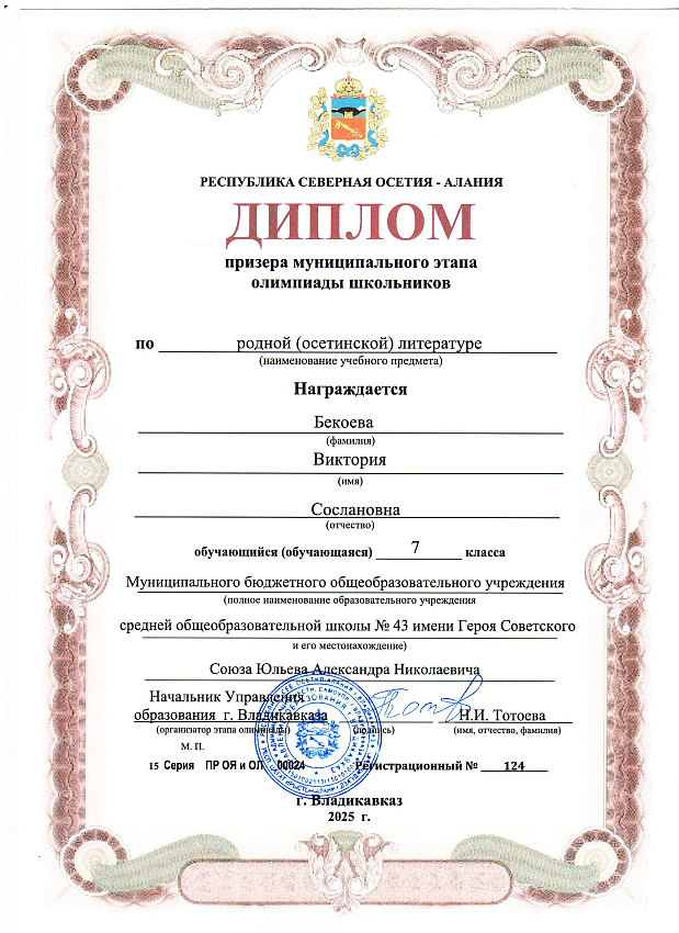 Достижения