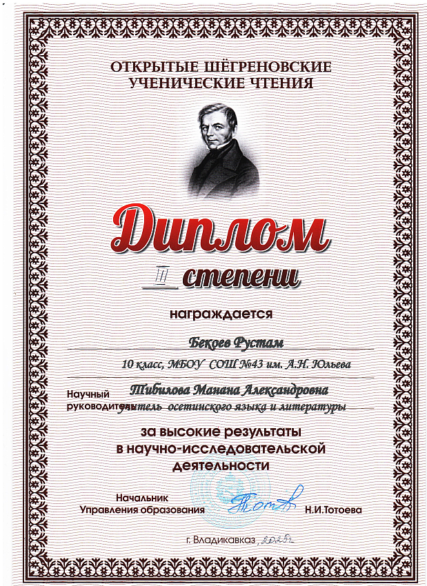 Достижения